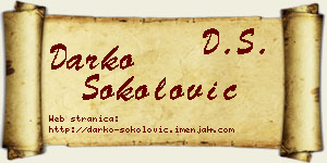 Darko Sokolović vizit kartica